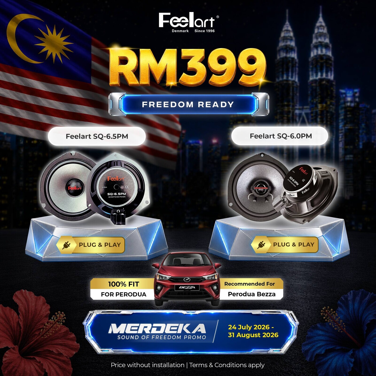 Merdeka 1️⃣ (Feelart SQ-6.5PM + Feelart SQ-6.0PM)
